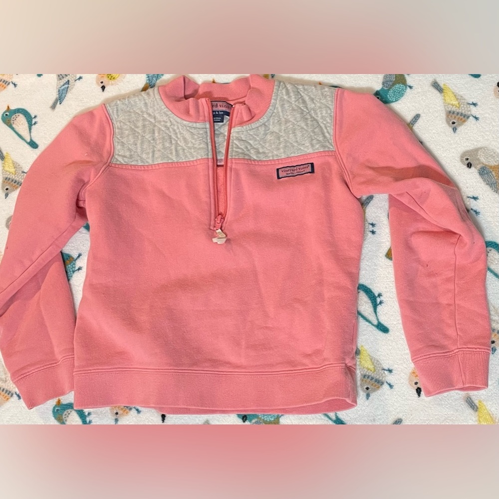 Vineyard Vines Girls Size 14 Quarter Zip Pullover Sweatshirt